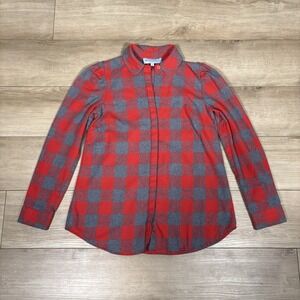 Tuckernuck Saranac Plaid Flannel Shirt Red Check Plaid Size Extra Small XS
